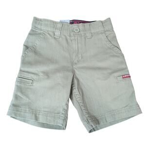 Levi's Cargo Shorts Youth Boys 4 Tan High Rise Flex Stretch Below Knee‎ Casual